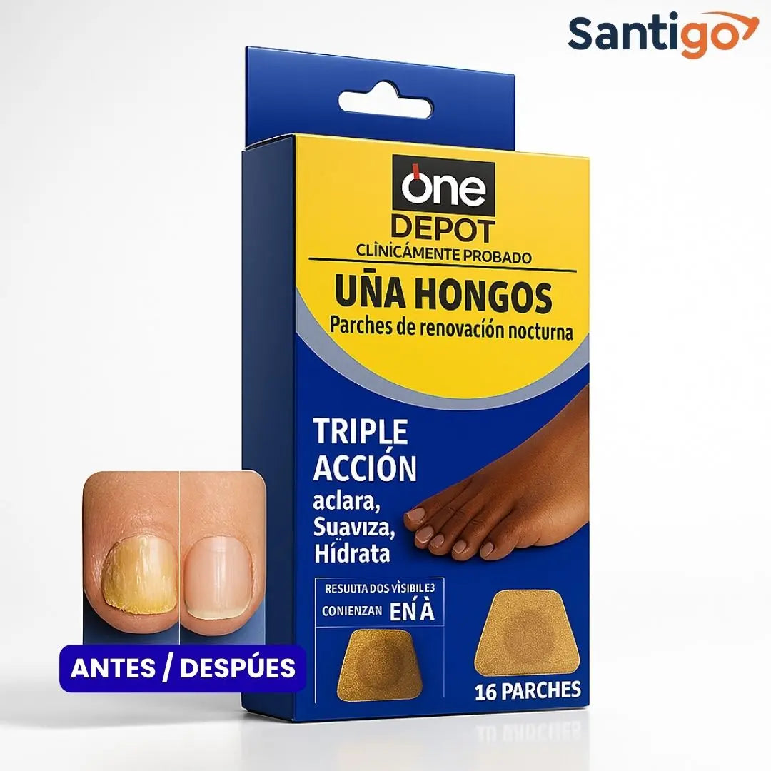 Parches Antihongos para Uñas – Mejora Visiblemente la Apariencia de tus Uñas Mientras Duermes – Tratamiento Fácil, Limpio y Efectivo | 2x1